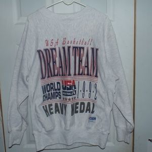 RARE Vintage 1992 USA Basketball Gray Sweatshirt
